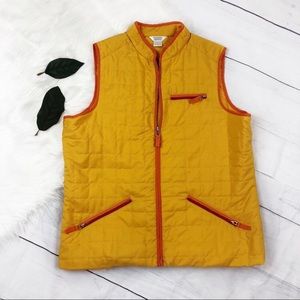 Christopher & Banks Yellow Zip Up Vest Women’s M